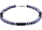 Hematite Black Plated Stainless Steel Disk Link Chain Bracelet