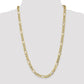 Gold Chain - Mens Solid Figaro Chain 10k Gold