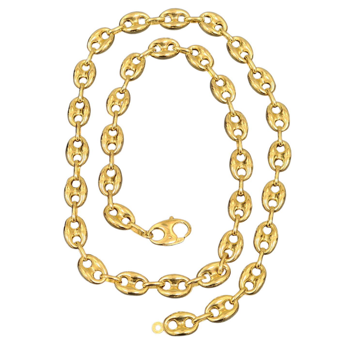 Gold Chain - Mens Hollow Puff Chain 10K Gold