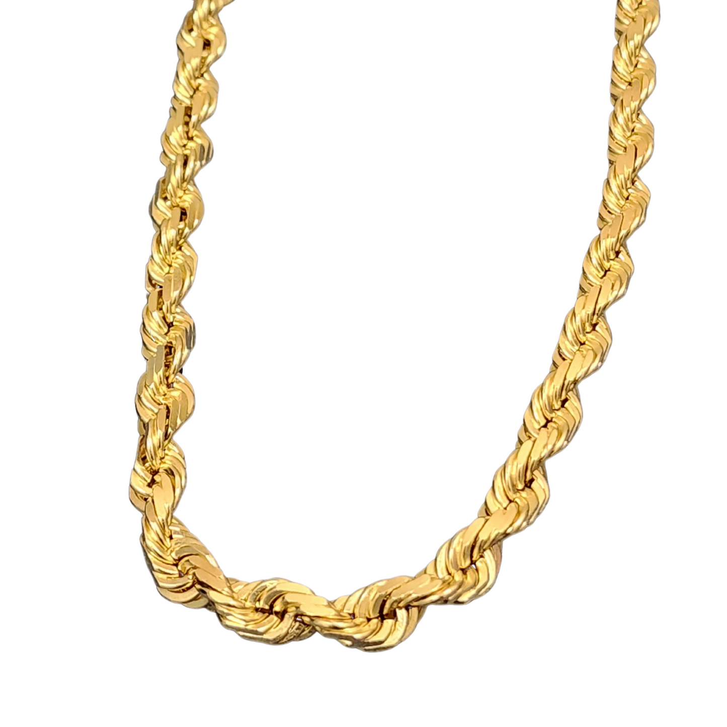 solid gold rope chain
