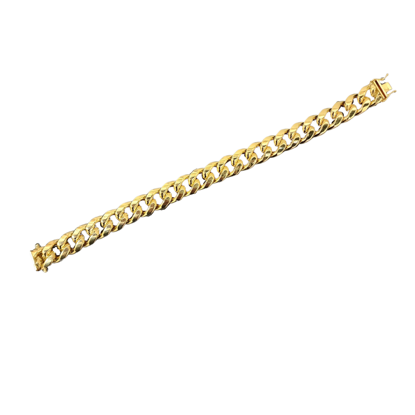 Gold Miami Cuban Bracelet Hollow - 10K Gold Bracelet