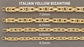 Italian Mens Semi Solid Byzantine Bracelet 10K Yellow Gold