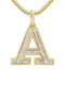 10k Yellow Gold Dimond Pendant Letter "A"