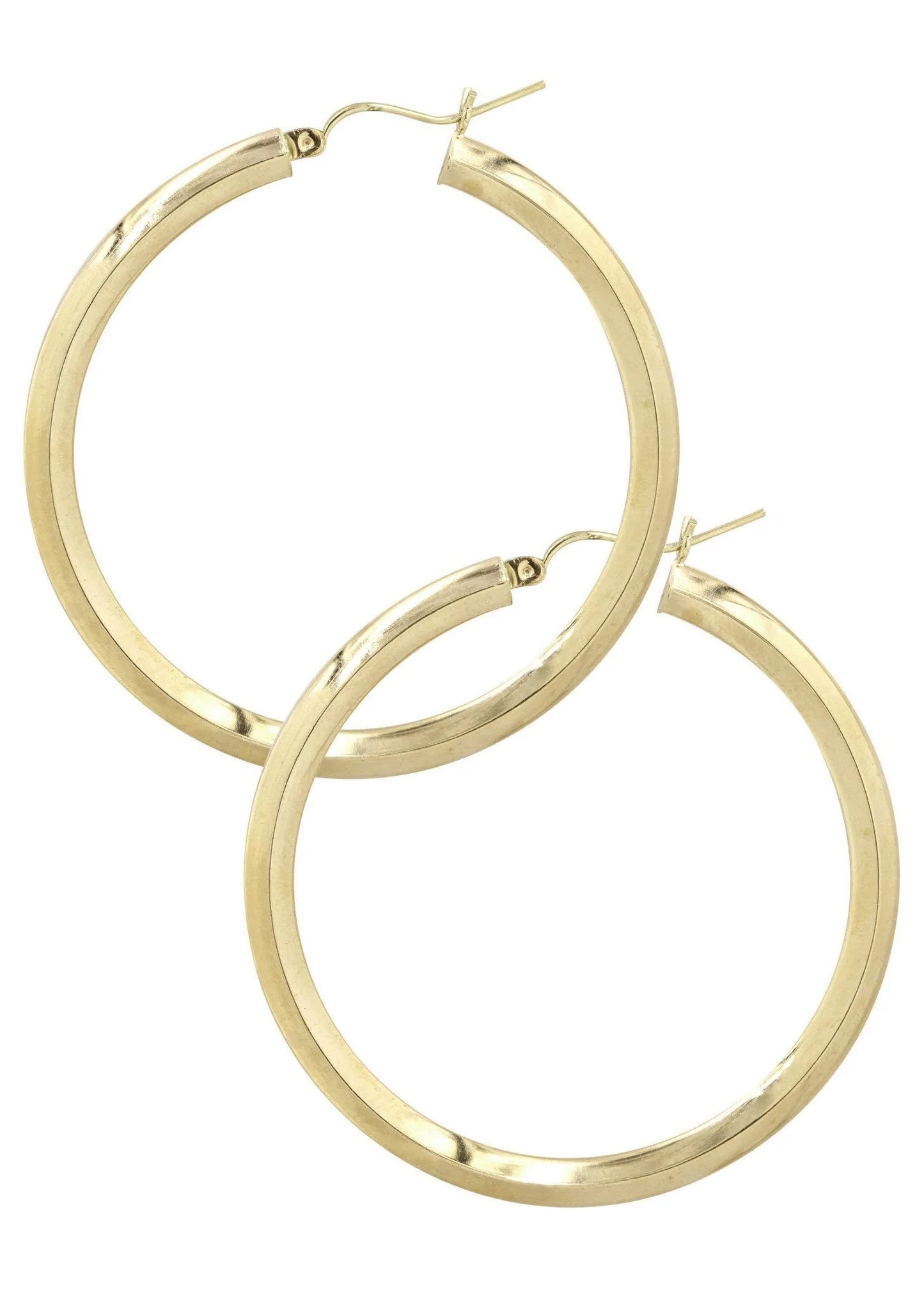 10K Gold Hoop Earrings | Customizable Size