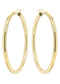 10K Gold Plain Hoop Hoop Earrings | Customizable Size