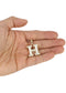 10k Yellow Gold Diamond Pendant Letter "H"