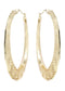10K Gold Stop Sign Hoop Earrings | Customizable Size