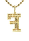 10k Yellow Gold Diamond Pendant Letter "F"
