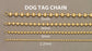 Mens Dog Tag Bracelet 10K Yellow Gold