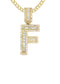 14K Yellow Gold Letter "F" Baguette Diamond