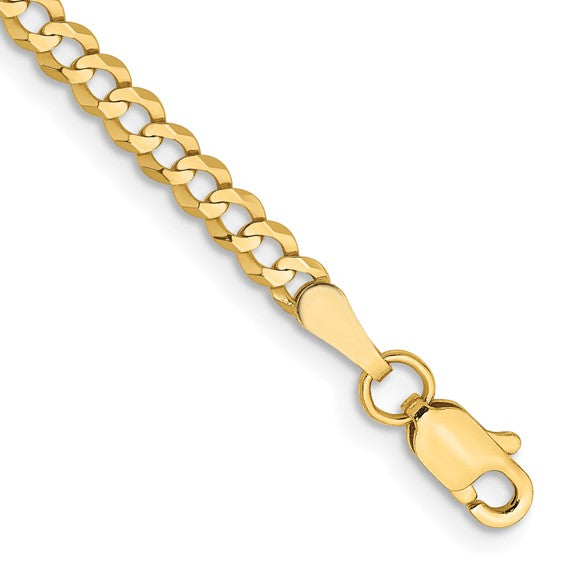 Cuban Link Hollow Chain - 14K Gold Chain