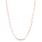 Paper Clip Rose Gold Chain 14KT