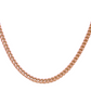 14K Rose Gold Chain - Hollow Rose Franco Chain