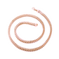 14K Rose Gold Chain - Hollow Rose Franco Chain