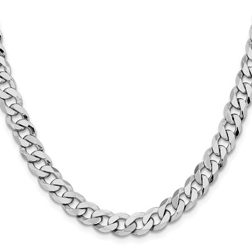 Cuban Link Hollow Chain - 10K White Gold Chain – PAPA JEWELS