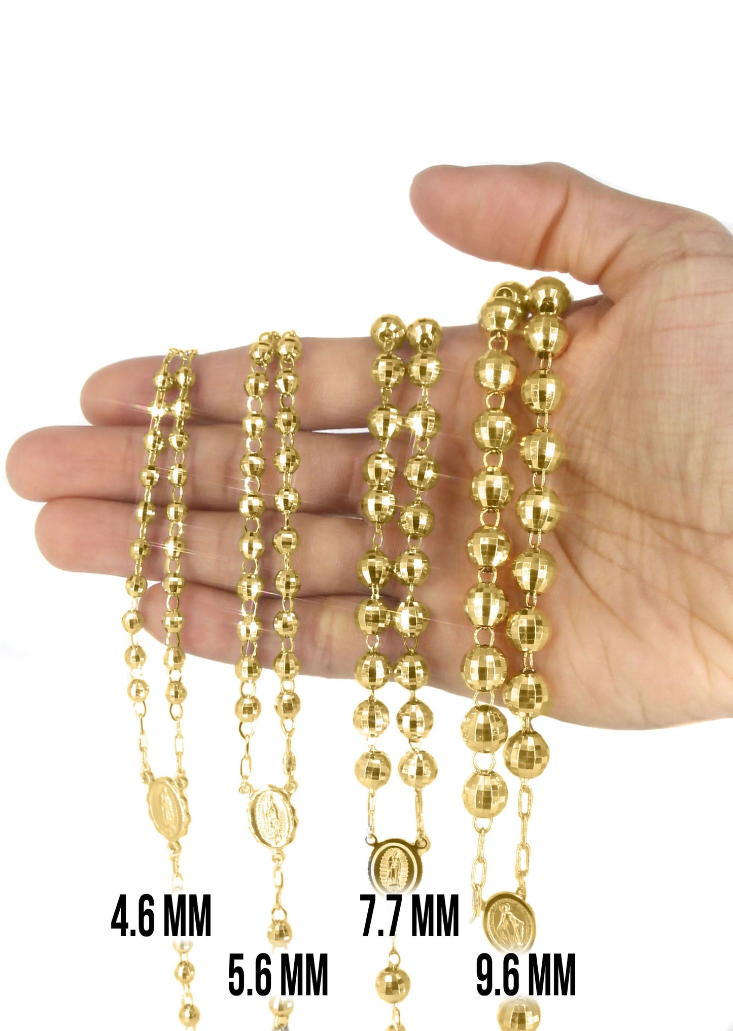Rosary Yellow Gold Chain 10K