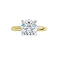 14KT Yellow Gold Round Solitaire Engagement Ring