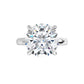 14KT White Gold Round Solitaire Engagement Ring