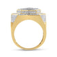 10K Yellow Gold Baguette Diamond Statement Star Ring 1-1/4 CT-TW