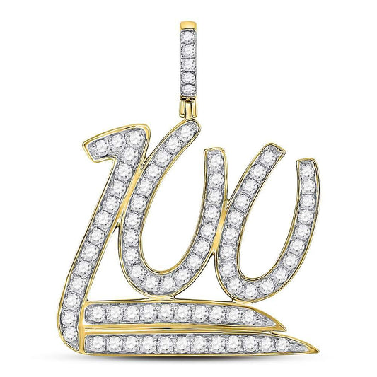 Gold Diamond 100 Hundred Emoji Charm Pendant - 10KT Gold