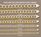 Cuban Link Hollow Diamond Cut Chain - 10K Gold Chain